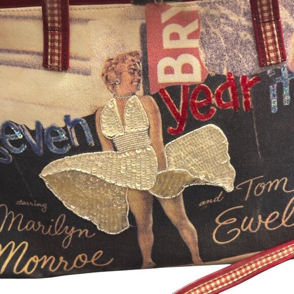 Isabella Fiore Seven Year Itch Marilyn Monroe Bag Sequined - Picture 3 of 9
